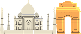 Taj Mahal & India Gate